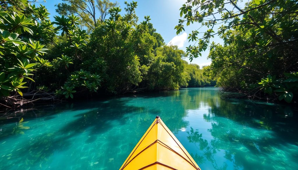 Kayak and explore Lucayan National Park Kayak and explore Lucayan National Park