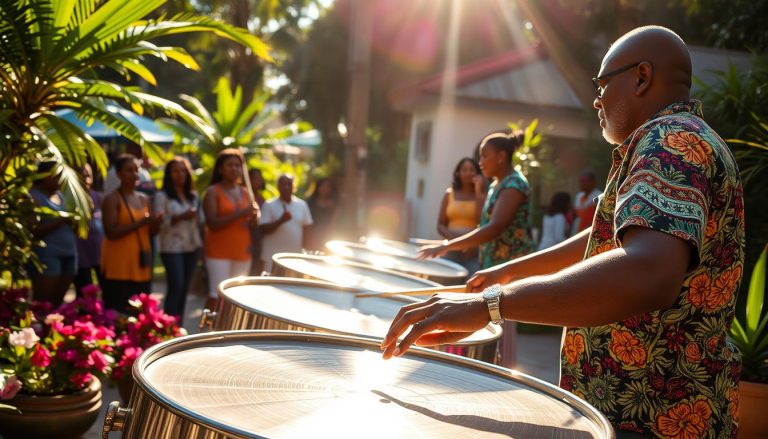 Learn steel pan drumming in Trinidad