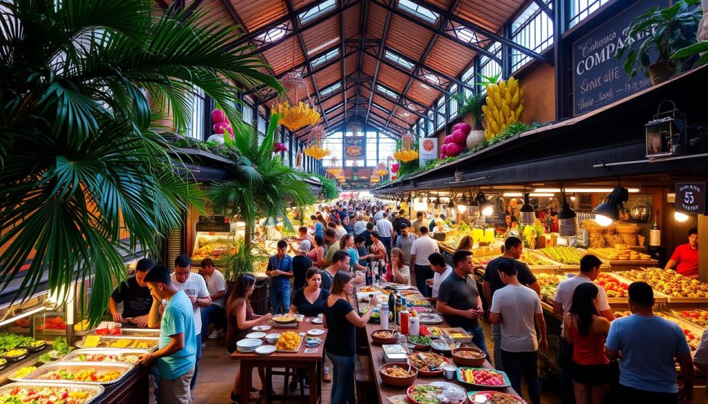 Mercado del RĂo dining in MedellĂn Mercado del RĂo dining in MedellĂn