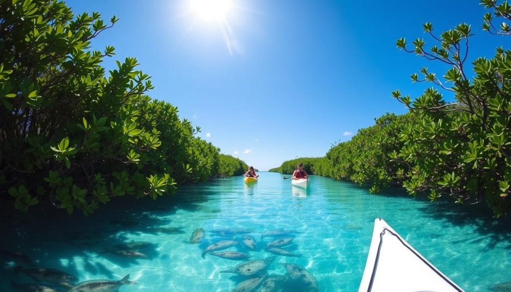 North Caicos kayaking routes North Caicos kayaking routes