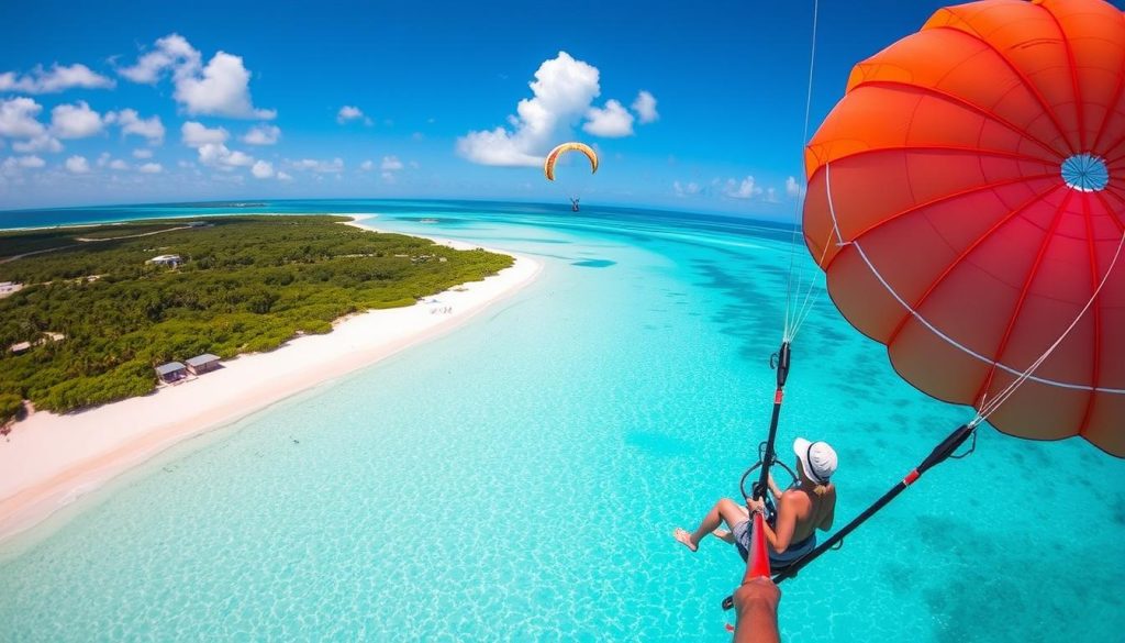 North Caicos parasailing North Caicos parasailing