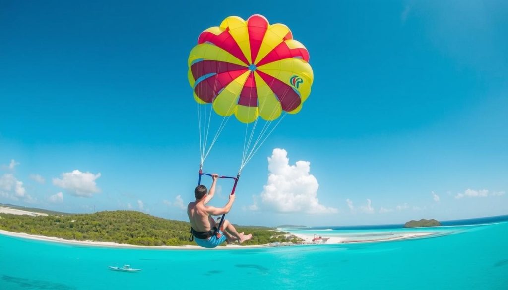 North Caicos parasailing North Caicos parasailing