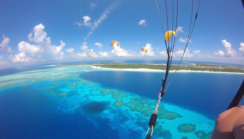 North Caicos parasailing adventure North Caicos parasailing adventure