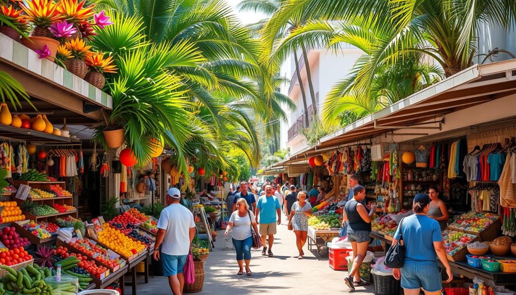 Outdoor markets in San Juan Outdoor markets in San Juan