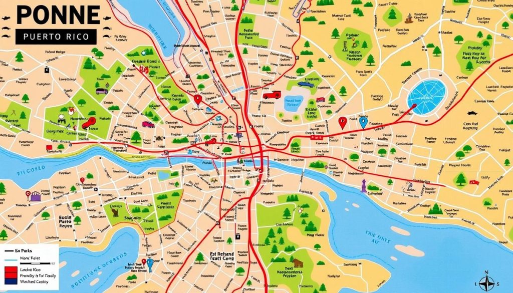 Ponce city map Ponce city map