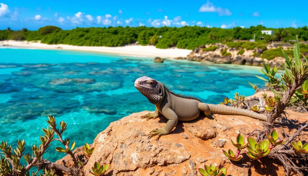 Rock Iguana watching North Caicos Rock Iguana watching North Caicos