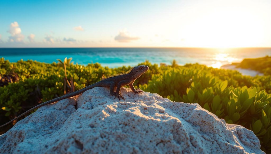 Rock Iguana watching North Caicos Rock Iguana watching North Caicos