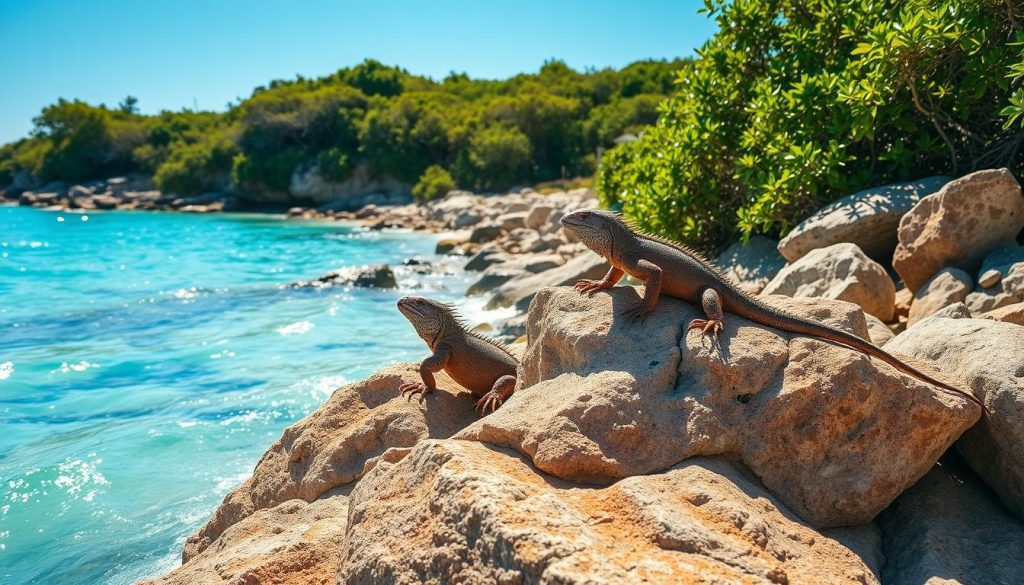 Rock Iguanas in North Caicos Rock Iguanas in North Caicos