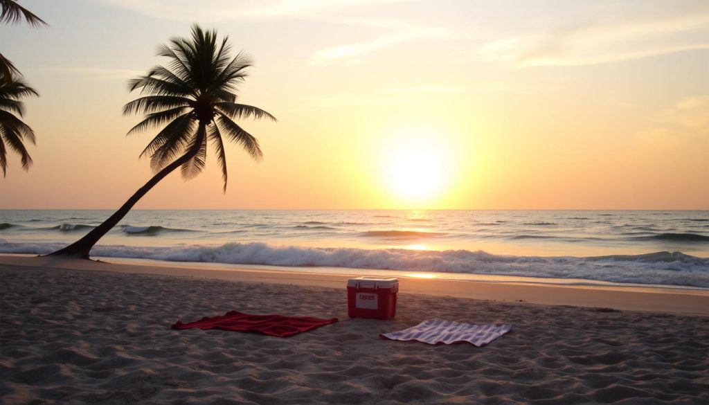 Romantic beach sunset Romantic beach sunset