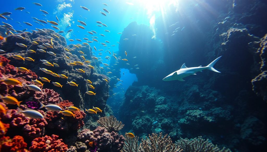 Shark Wall diving location Shark Wall diving location