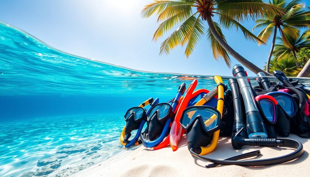 Snorkeling gear in San Juan Snorkeling gear in San Juan