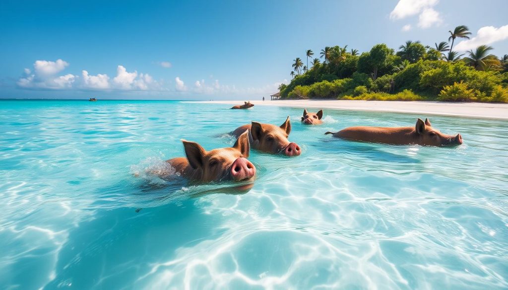 Swimming with pigs tours Swimming with pigs tours