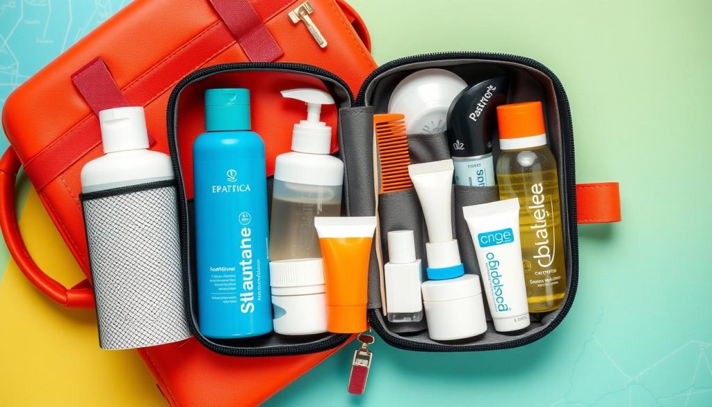 Travel-size toiletries Travel-size toiletries