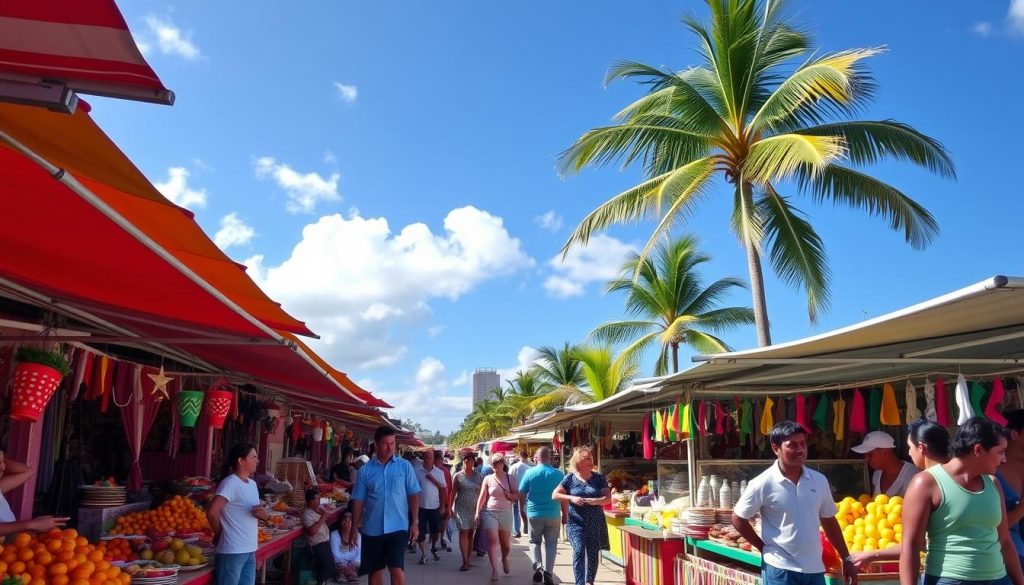 Varadero market scene Varadero market scene