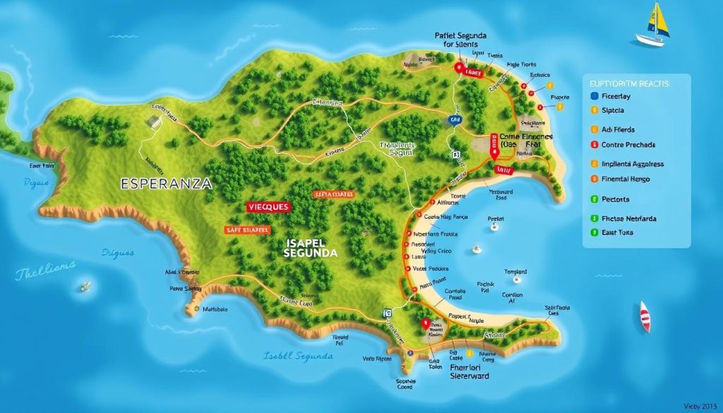 Vieques island map Vieques island map