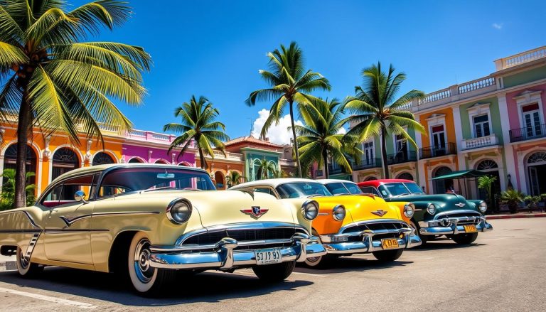 Vintage American car tours Varadero
