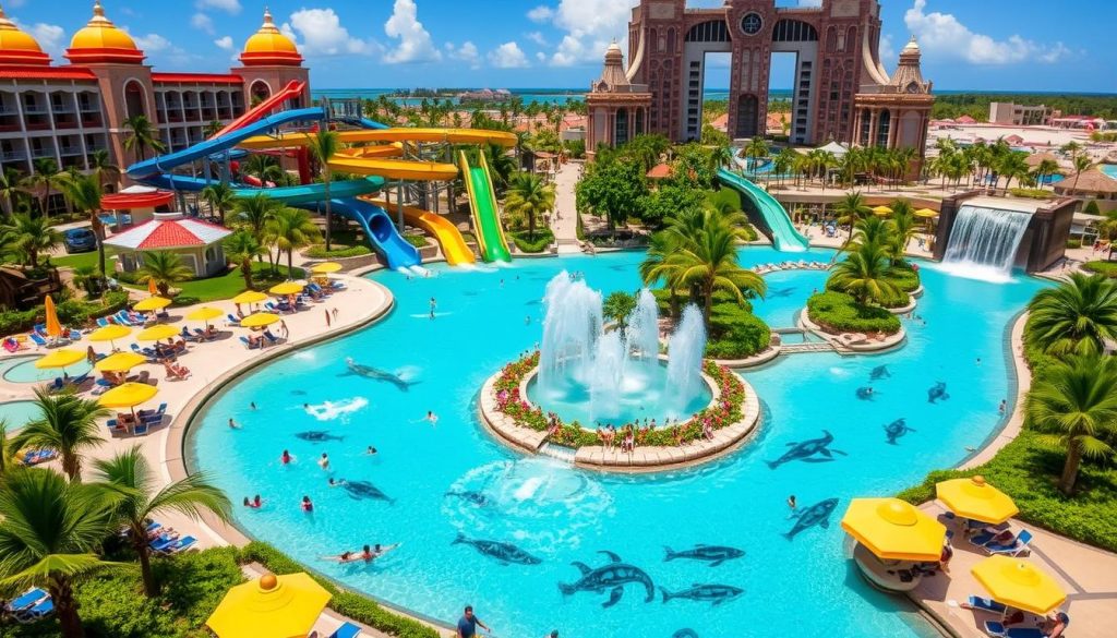 Water activities at Atlantis resort Water activities at Atlantis resort