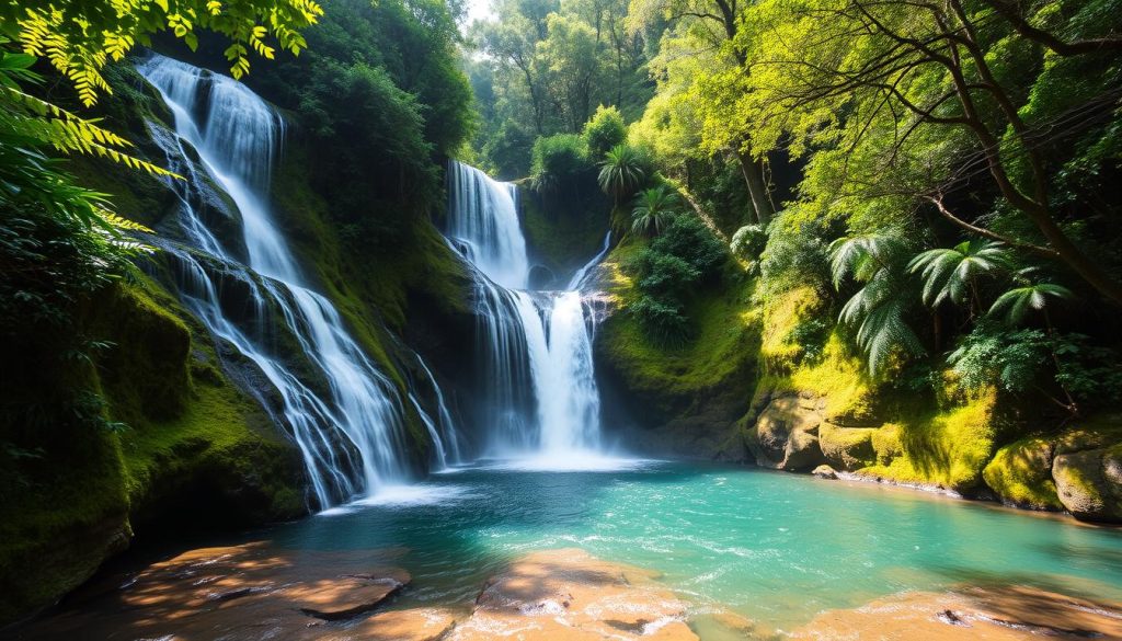 Waterfalls in Pucon Waterfalls in Pucon