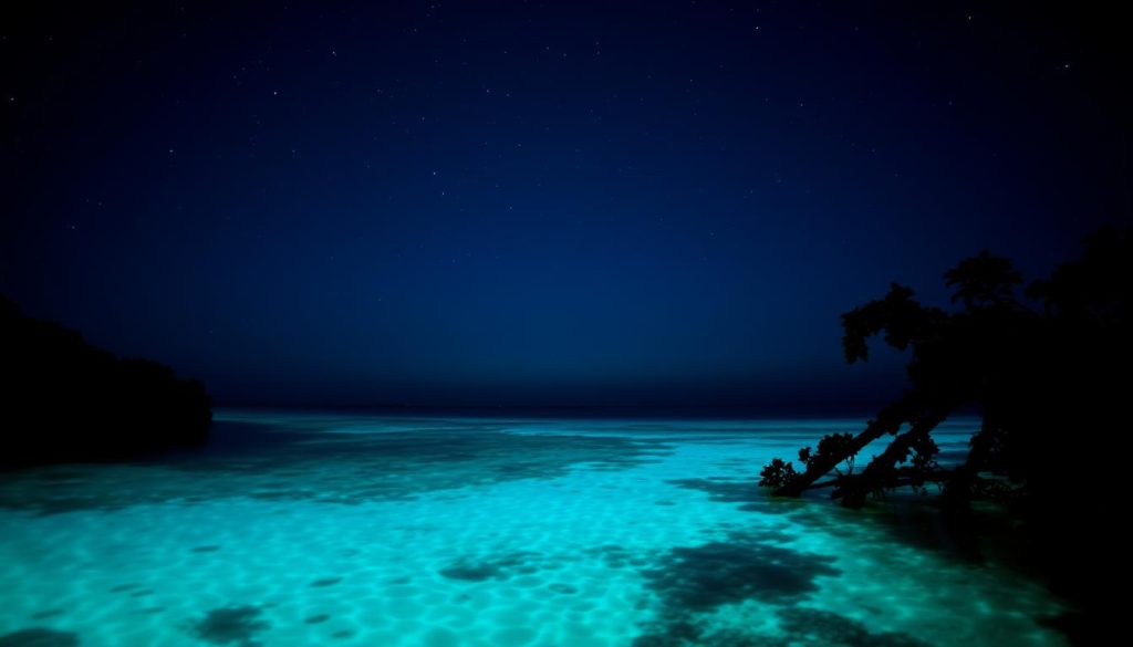 bioluminescent bay in Vieques bioluminescent bay in Vieques