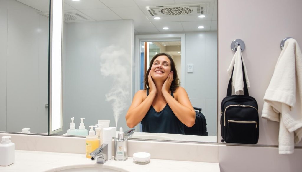 freshen up post-flight freshen up post-flight