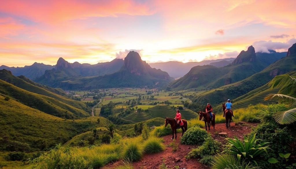 horseback riding in ViƱales horseback riding in ViƱales