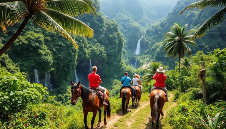 horseback riding to hidden waterfalls Viñales