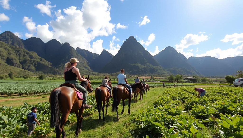 horseback riding with local farmers ViƱales horseback riding with local farmers ViƱales