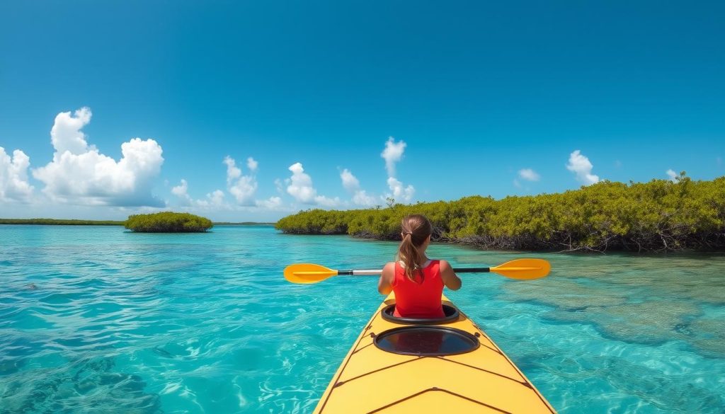 kayaking in North Caicos kayaking in North Caicos