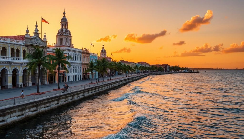 malecón in cienfuegos malecón in cienfuegos