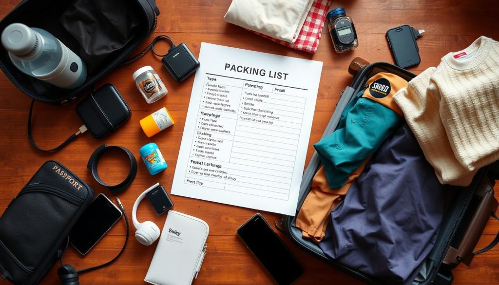 packing list packing list