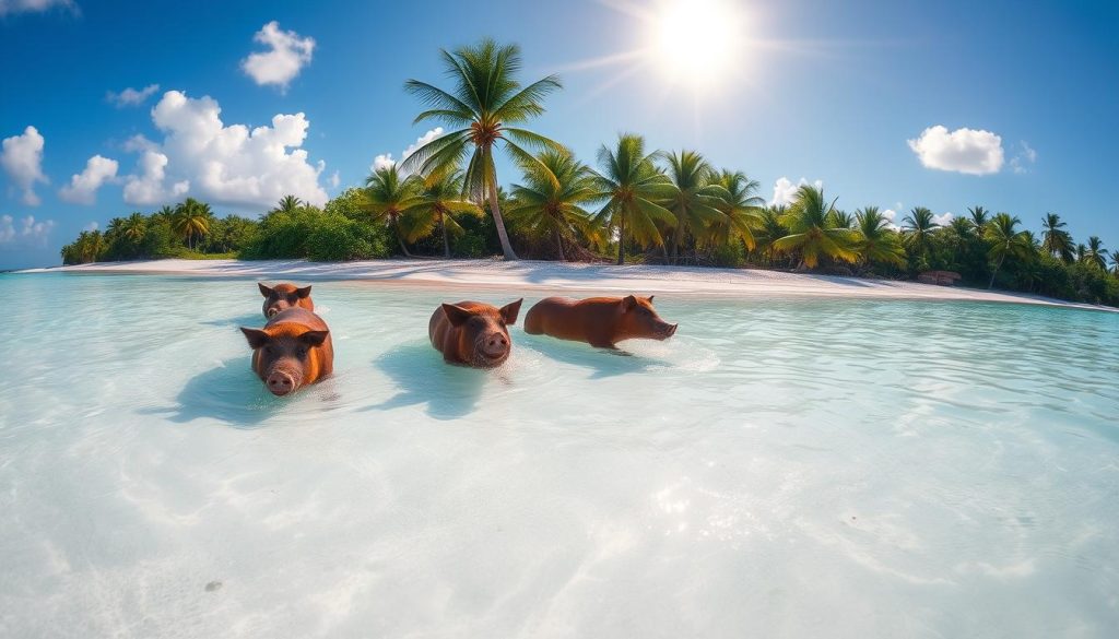 pig beach Bahamas pig beach Bahamas