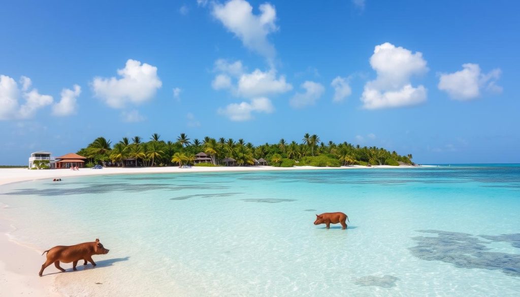 pig island Bahamas tour pig island Bahamas tour