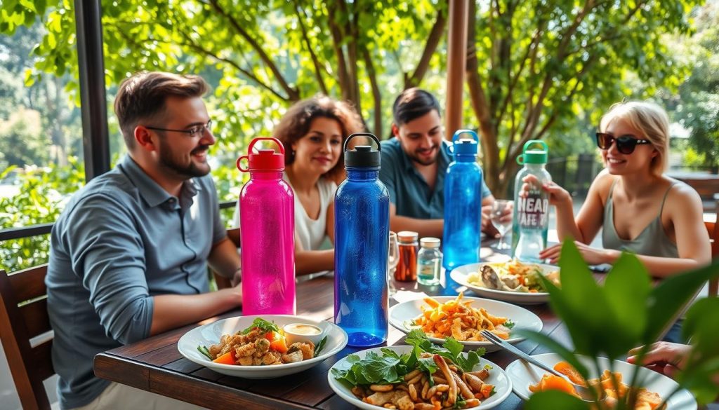 staying hydrated with a refillable water bottle staying hydrated with a refillable water bottle