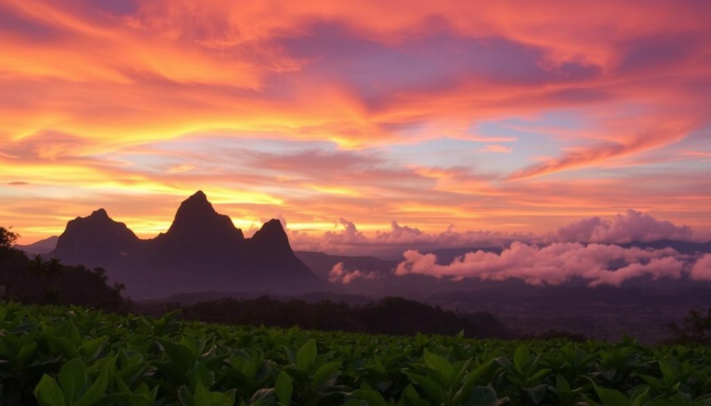 sunset in ViƱales sunset in ViƱales