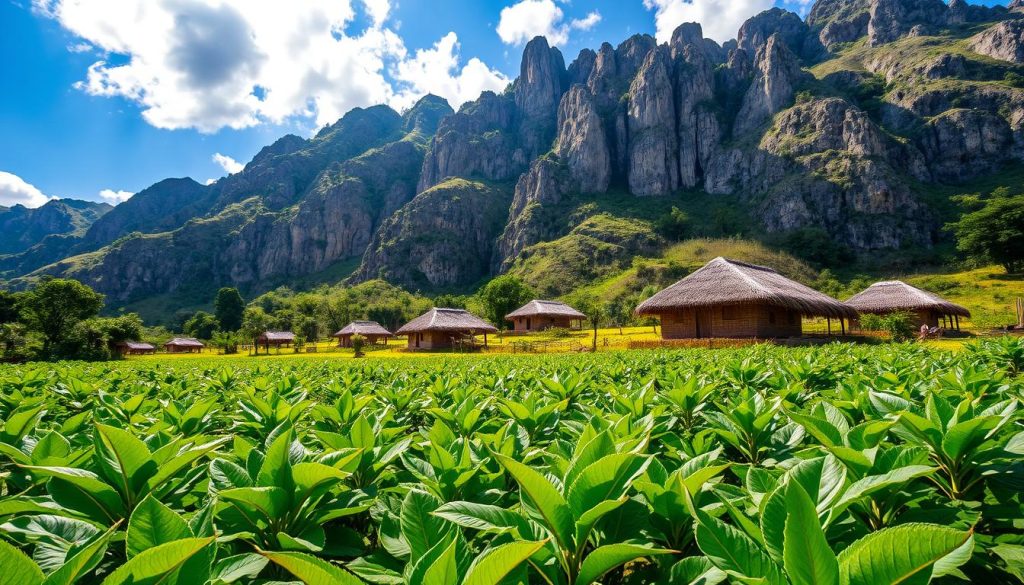 tobacco farm in ViƱales tobacco farm in ViƱales