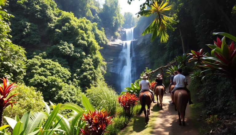 Are there horseback riding tours to El Limón Waterfall?