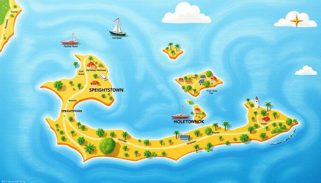 Barbados travel map Barbados travel map