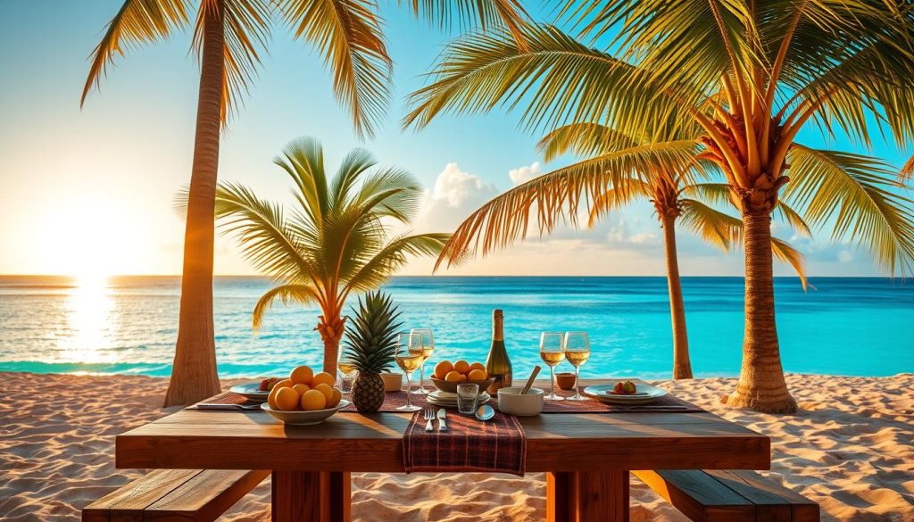 Beachfront dining in Jan Thiel Beachfront dining in Jan Thiel