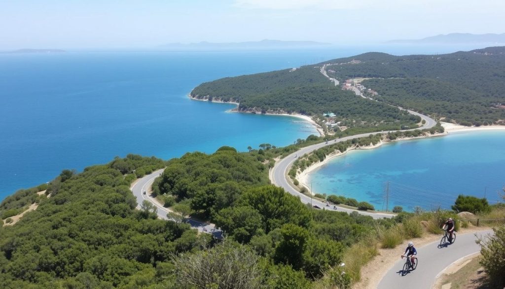 Blue Bay cycling route Blue Bay cycling route