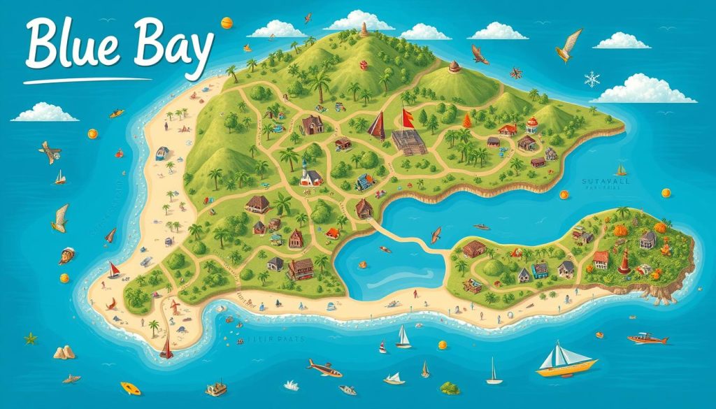 Blue Bay map Blue Bay map