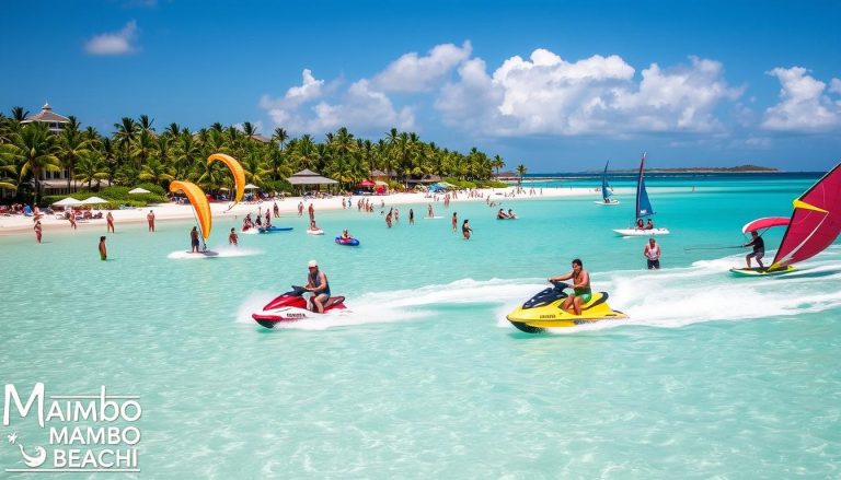 Can I find water sports activities at Mambo Beach?