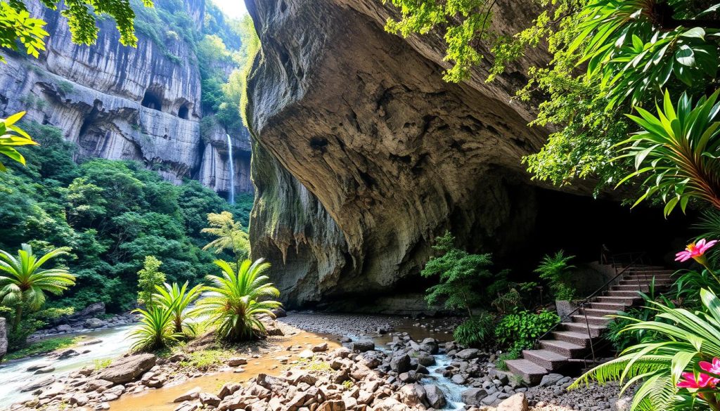 Cave exploration near Bathsheba Cave exploration near Bathsheba