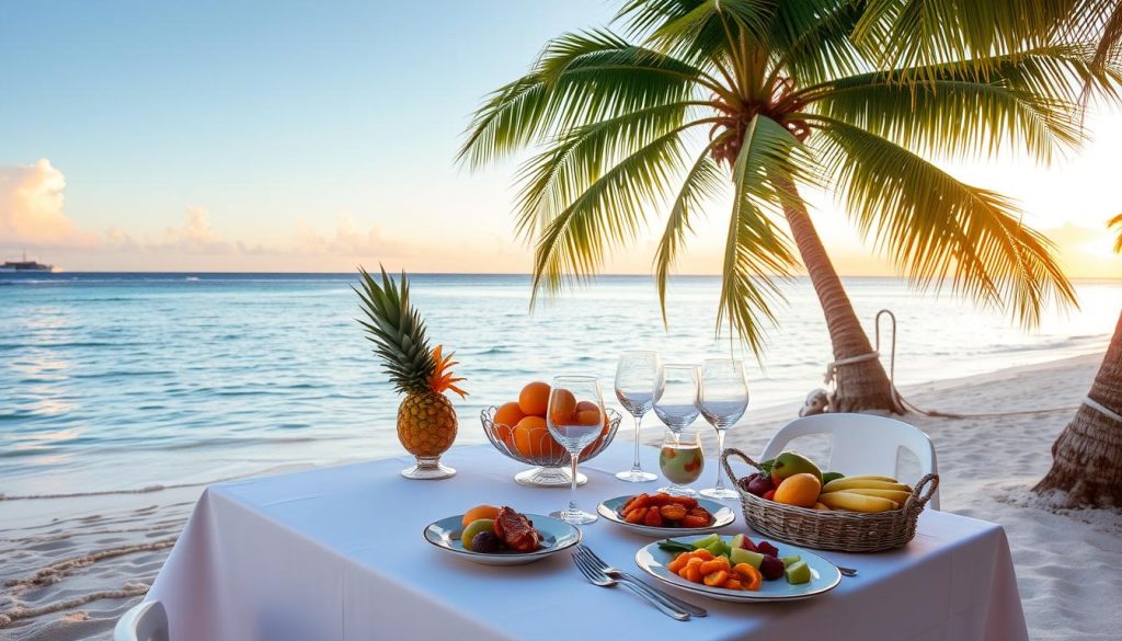 Cayo Levantado beach dining Cayo Levantado beach dining