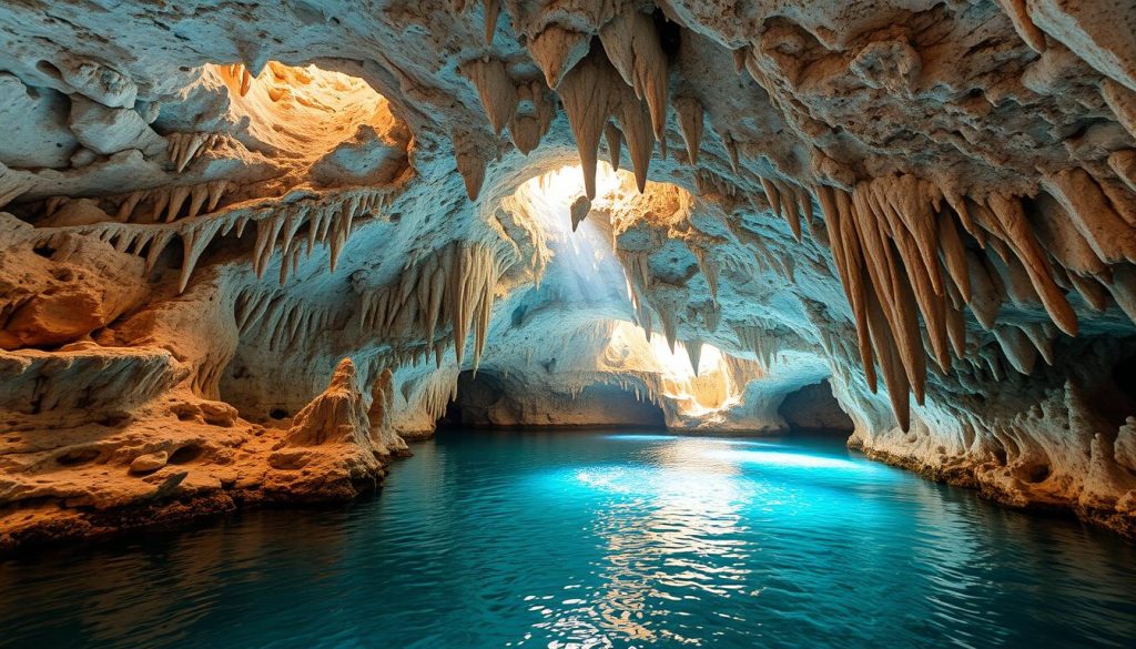CuraƧao's hidden caves and limestone formations CuraƧao's hidden caves and limestone formations