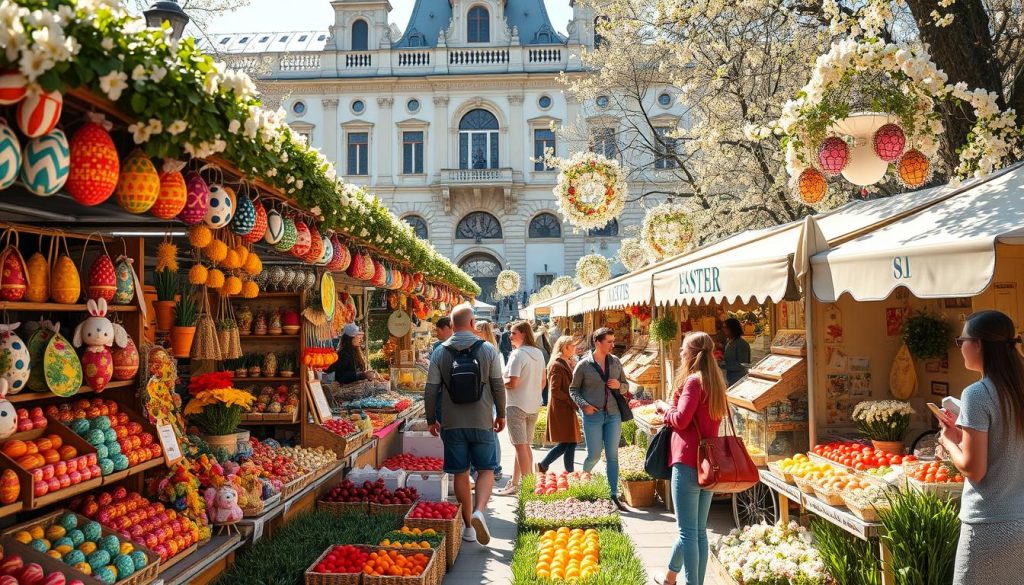 Easter market variety Easter market variety