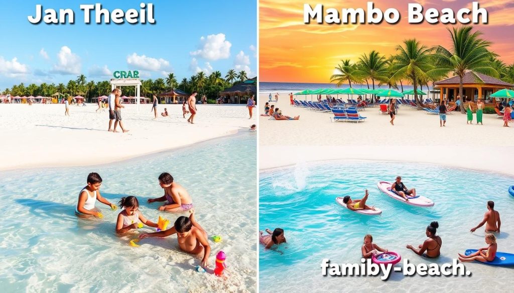Jan Thiel vs Mambo Beach family-friendly beaches in Curacao Jan Thiel vs Mambo Beach family-friendly beaches in Curacao
