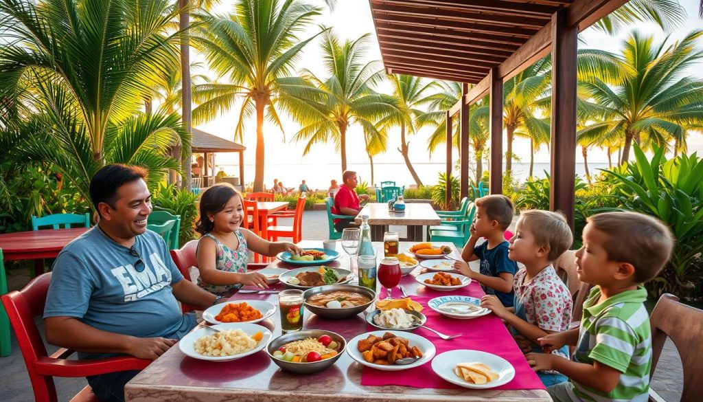 La Romana family dining La Romana family dining
