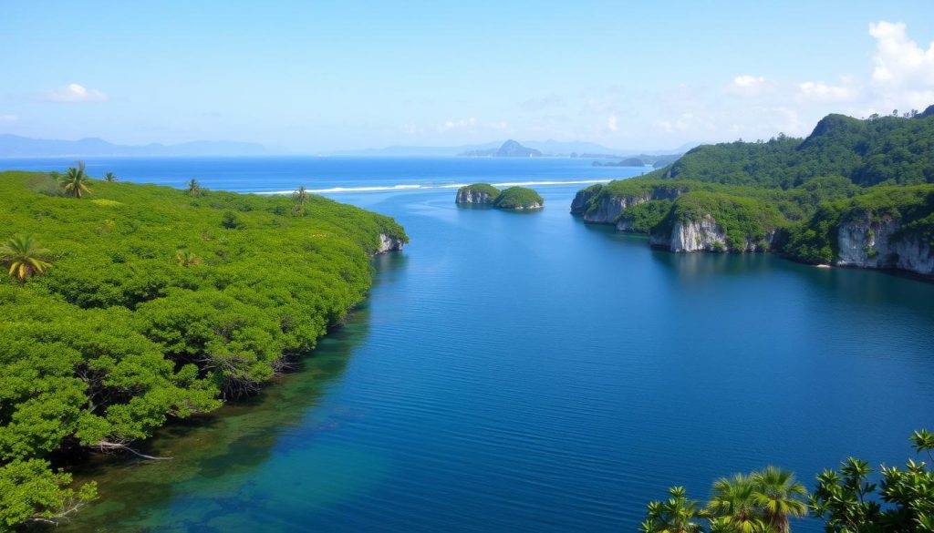 Los Haitises National Park landscape Los Haitises National Park landscape