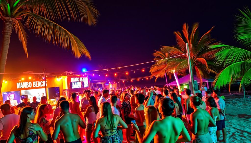 Mambo Beach party scene Mambo Beach party scene