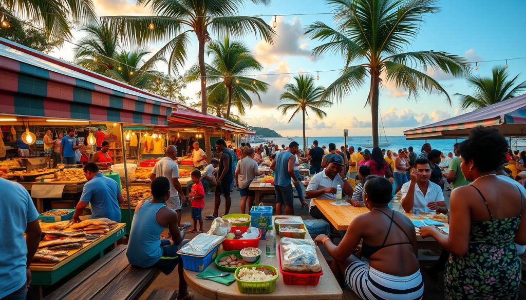 Oistins Barbados food scene Oistins Barbados food scene